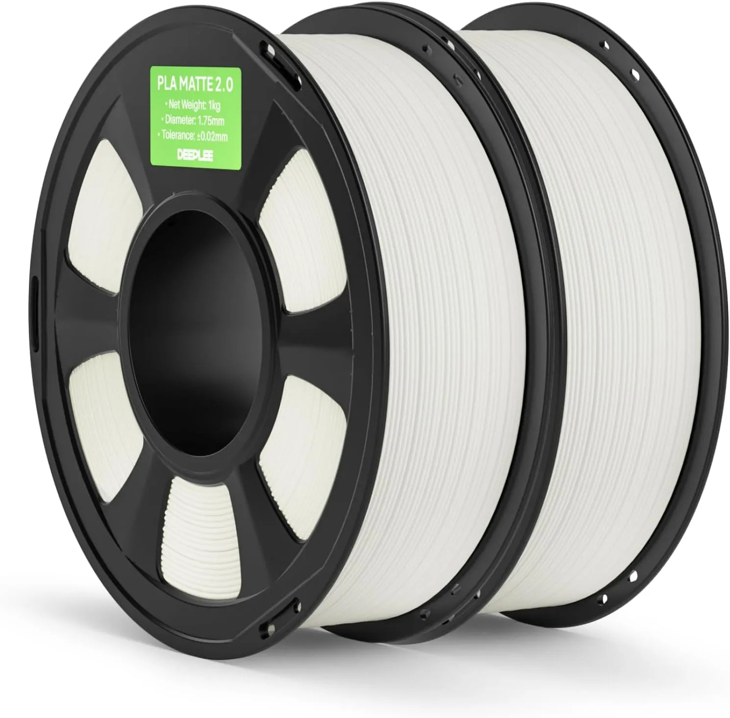 Matte PLA 2.0 3D Printer Filament 1.75mm 2KG Spool White High Quality Material