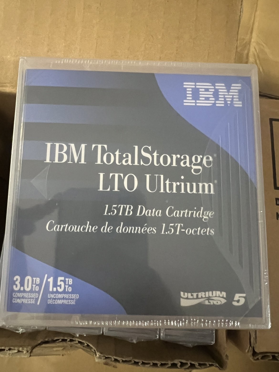 For IBM LTO5 data tape, 3.0TB/1.5TB, U1trium 46X1290
