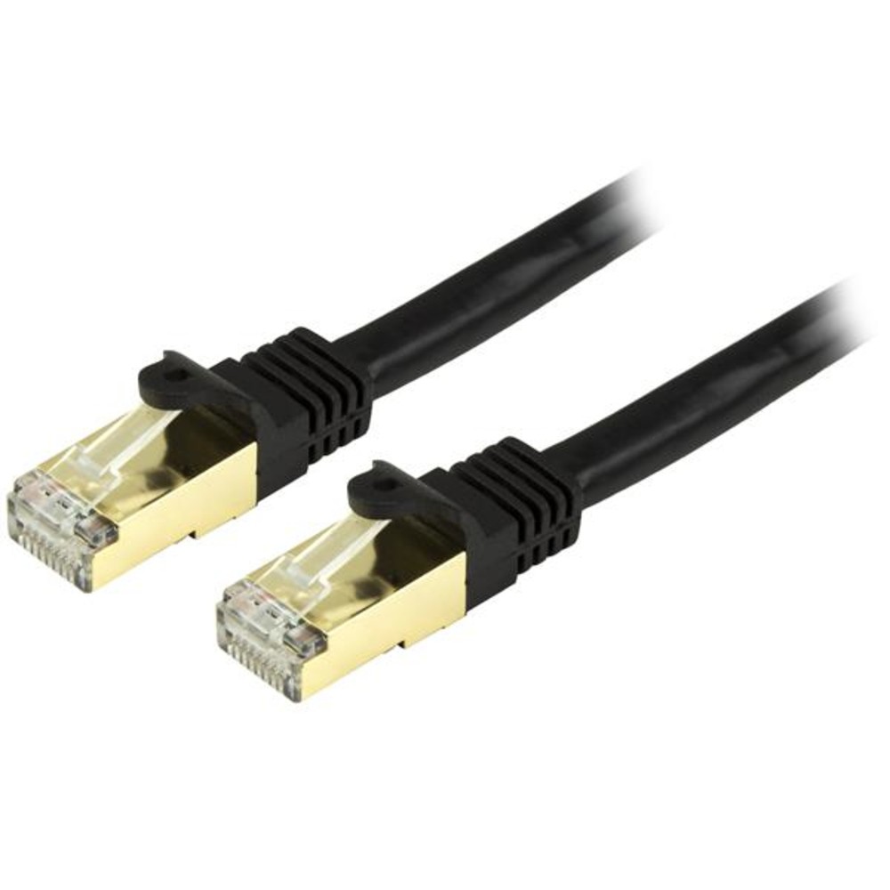 Startech C6ASPAT6INBK 6in CAT6A Ethernet Cable 10 Gigabit Shielded Snagless