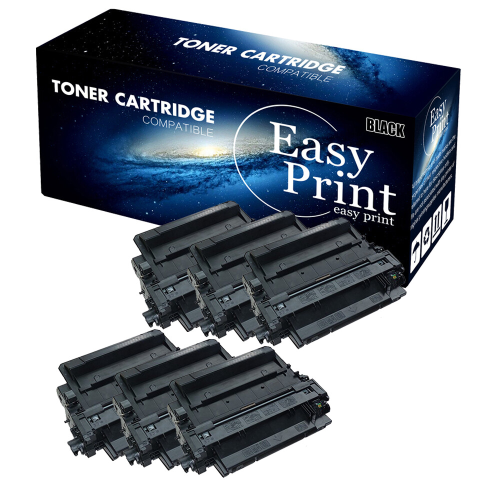 6PK Q7551X Toner Cartridges replace for HP 51X LaserJet P3005DN MFP M3027X P3005