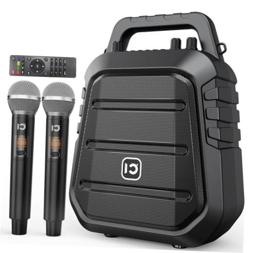 100W Powerful Voice Amplifier with 2 Wireless Microphones