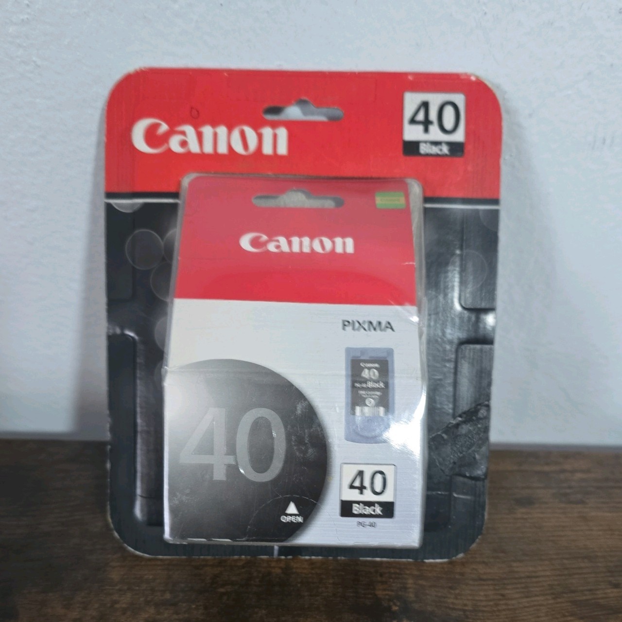 New Sealed Box Genuine OEM Canon 40 Black Pixma Ink Cartridge PG-40 