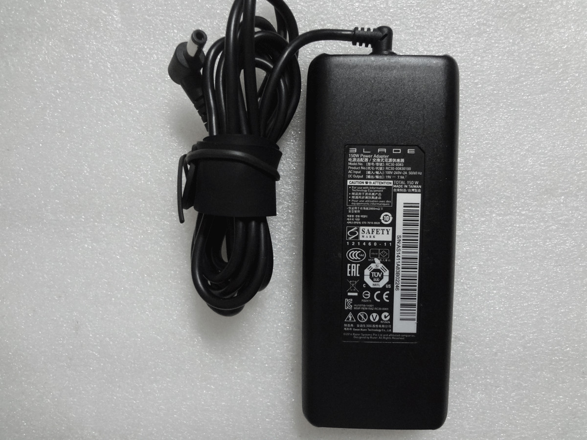 100%Original 150W For Razer Blade 19V 7.9A RZ09-0130 RC30-0083 OEM AC Adapter