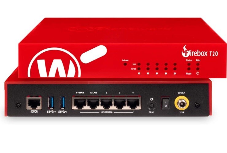 WatchGuard Firebox T20-W Security Appliance with 3YR Total Security Bundle Suite