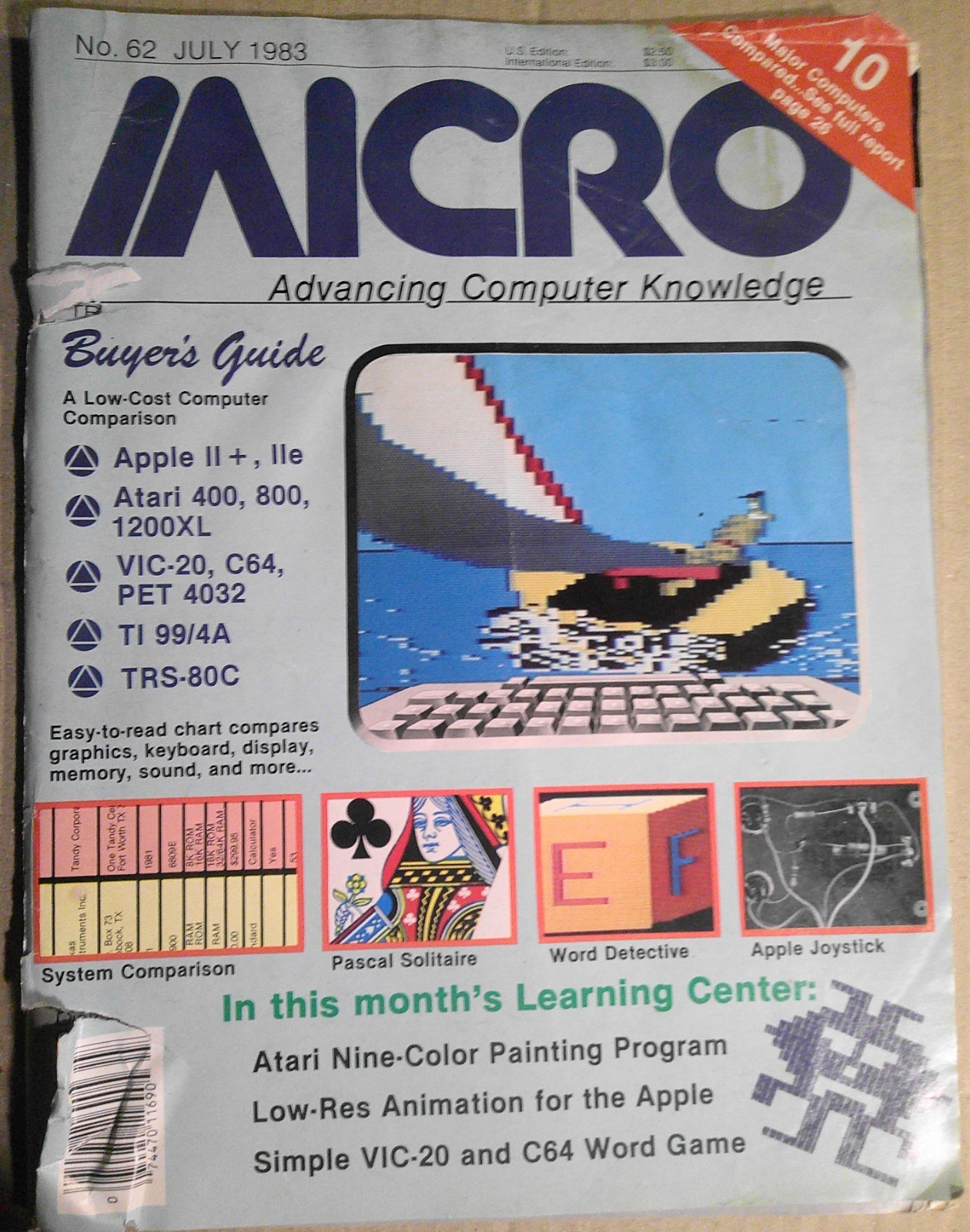 Micro Magazine, July 1983 - Buyer's Guide to Apple, Atari, TRS-80, Commodore, TI