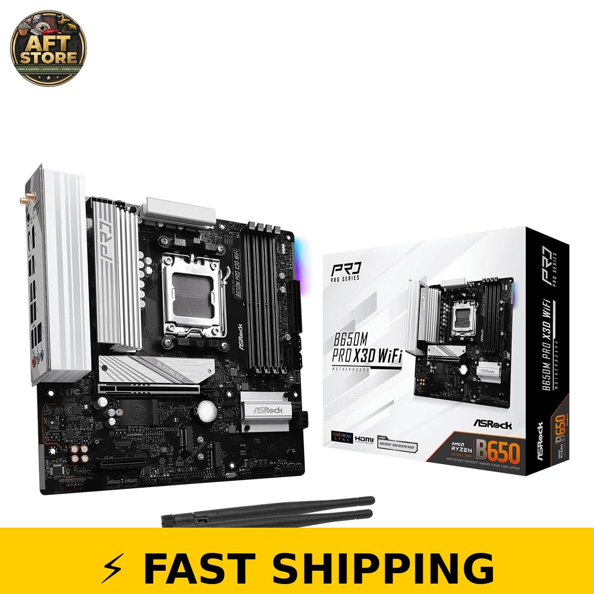 ASRock B650M Pro X3D WiFi 6E Micro-ATX Motherboard