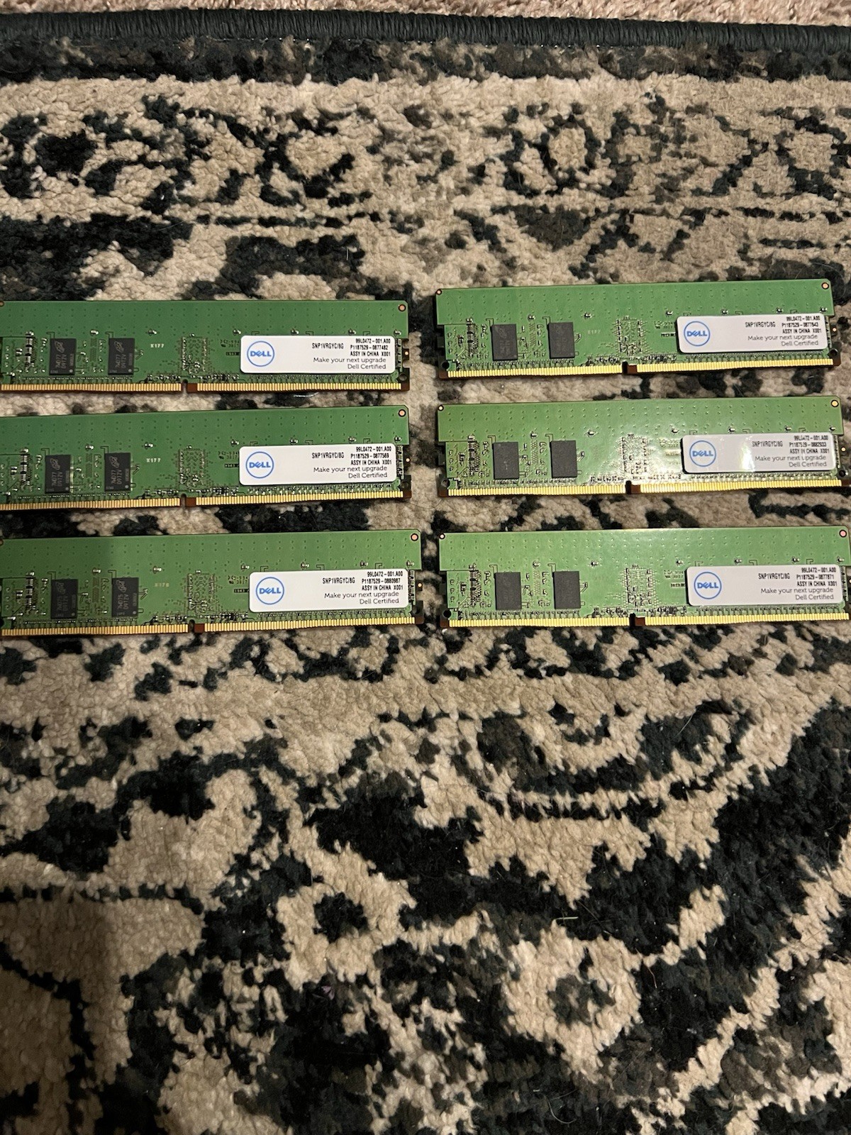 8GB Micron MTA9ASF1G72PZ-2G6D1QK 2666MHz PC4-2666v RDIMM DDR4 Server Memory