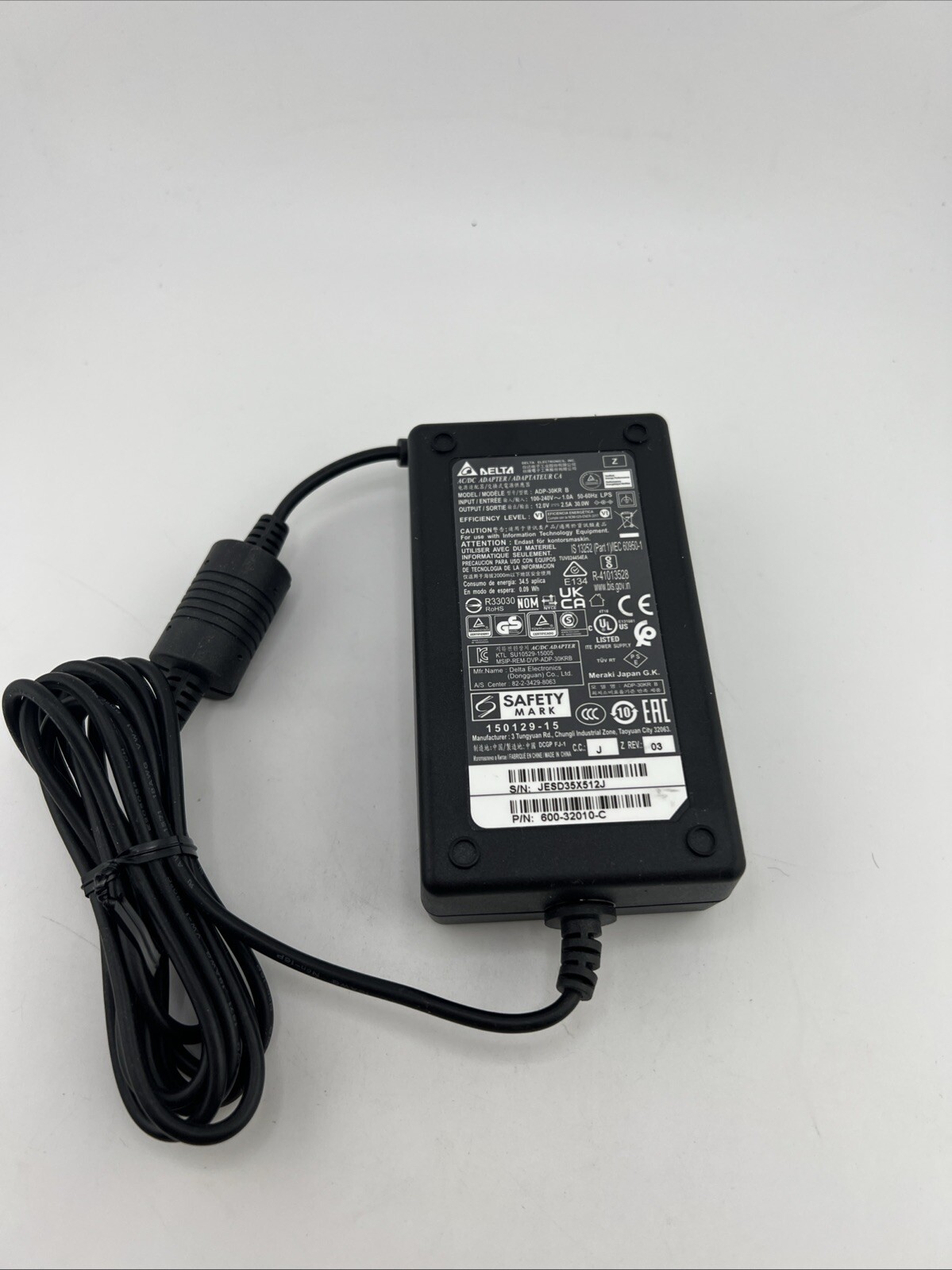 Genuine DELTA ADP-30KR B Power Supply for CISCO Access Points No Power Cord
