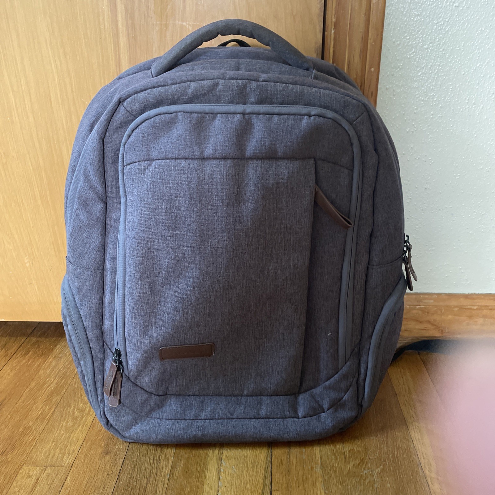 KROSER 17.3 Inch Travel Computer Backpack Gray USB Cable Included