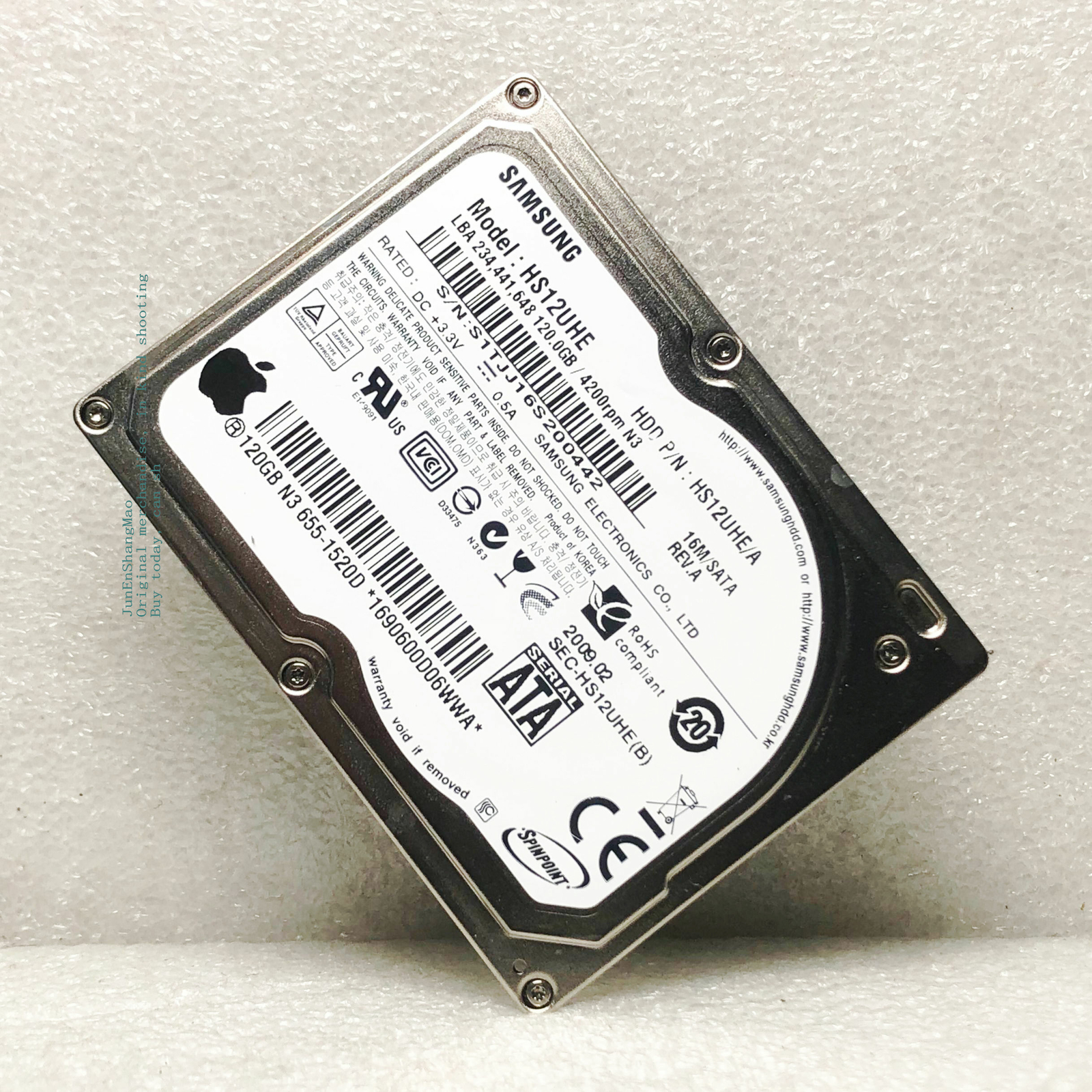 Samsung 120GB 16M HS12UHE/A 1.8" LIF hard drive for Apple MacBook