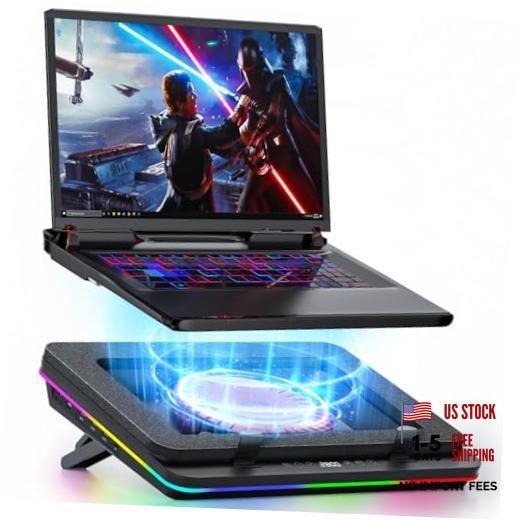GT600 RGB Laptop Cooling Pad Equipped with Gigantic Turbo V2(RGB+HUB)