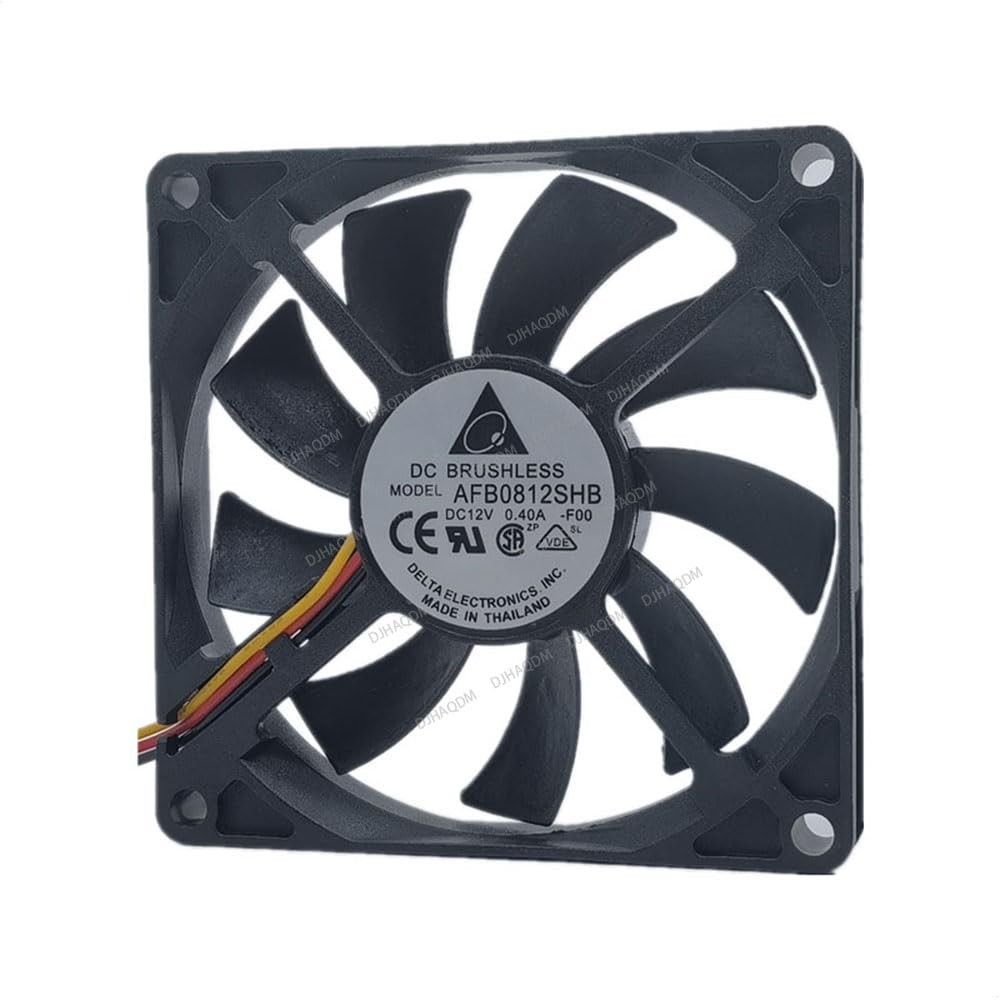 Fan for Delta AFB0812SHB 12V 0.40A 8015 80x80x15mm 3-Wire - CPU Fans