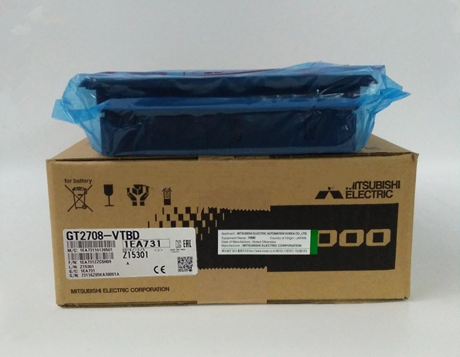 ZZ1PCS Mitsubishi HMI GT2708-VTBD Touch Panel GT2708VTBD Brand New Fast Shipping