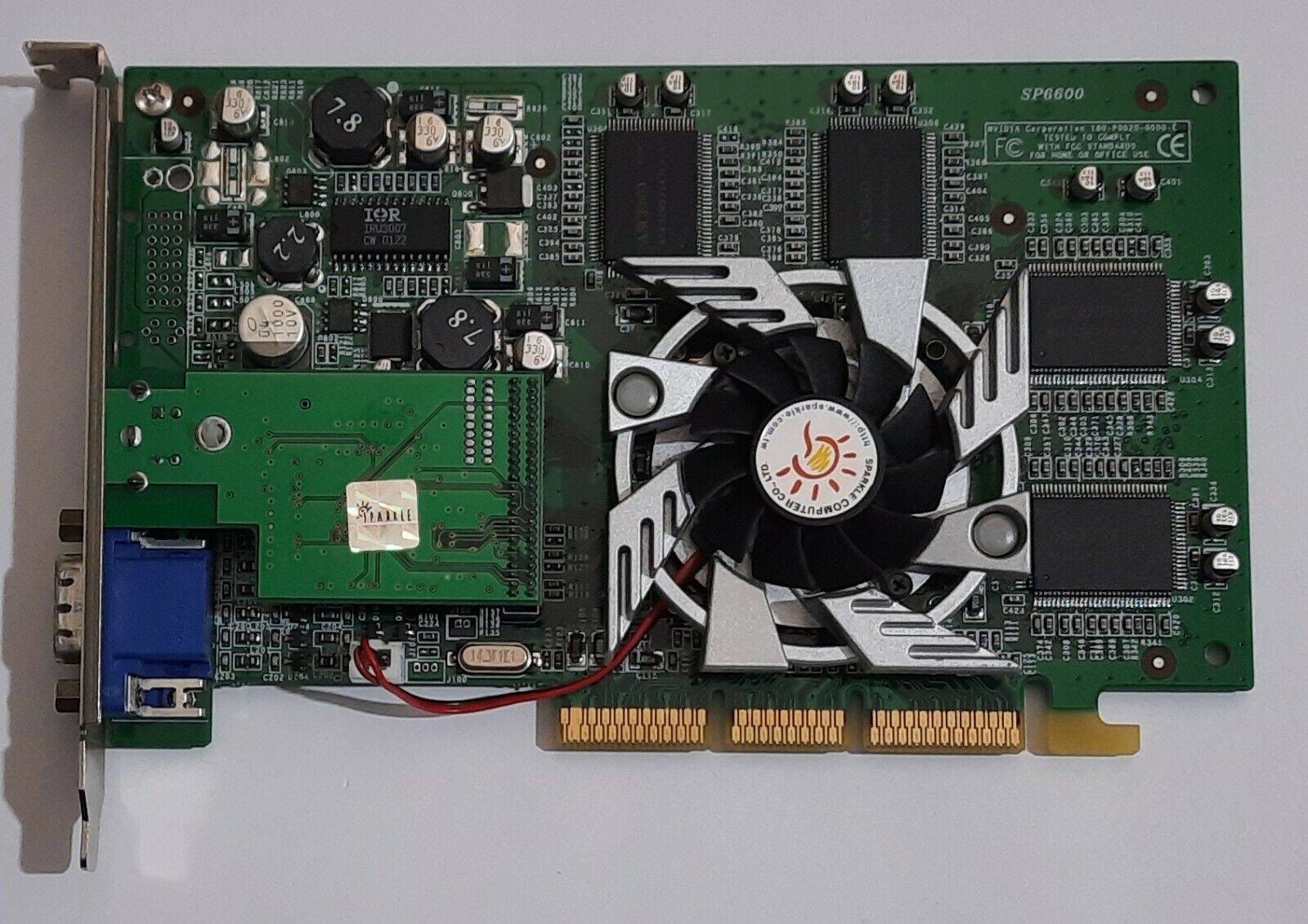 Sparkle SP6600T AGP Graphics Card (Nvidia GeForce2 PRO, 64MB, TV out, retro, 2001)