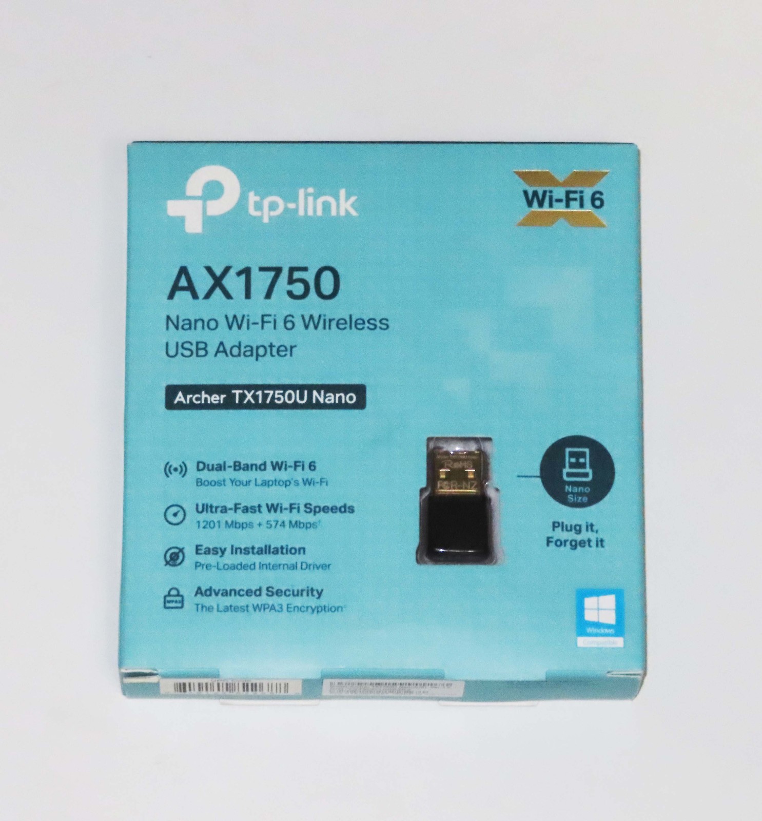 TP-Link Archer TX1750U Nano AX1750 Wi-Fi 6 Wireless Dual Band USB Adapter — NEW