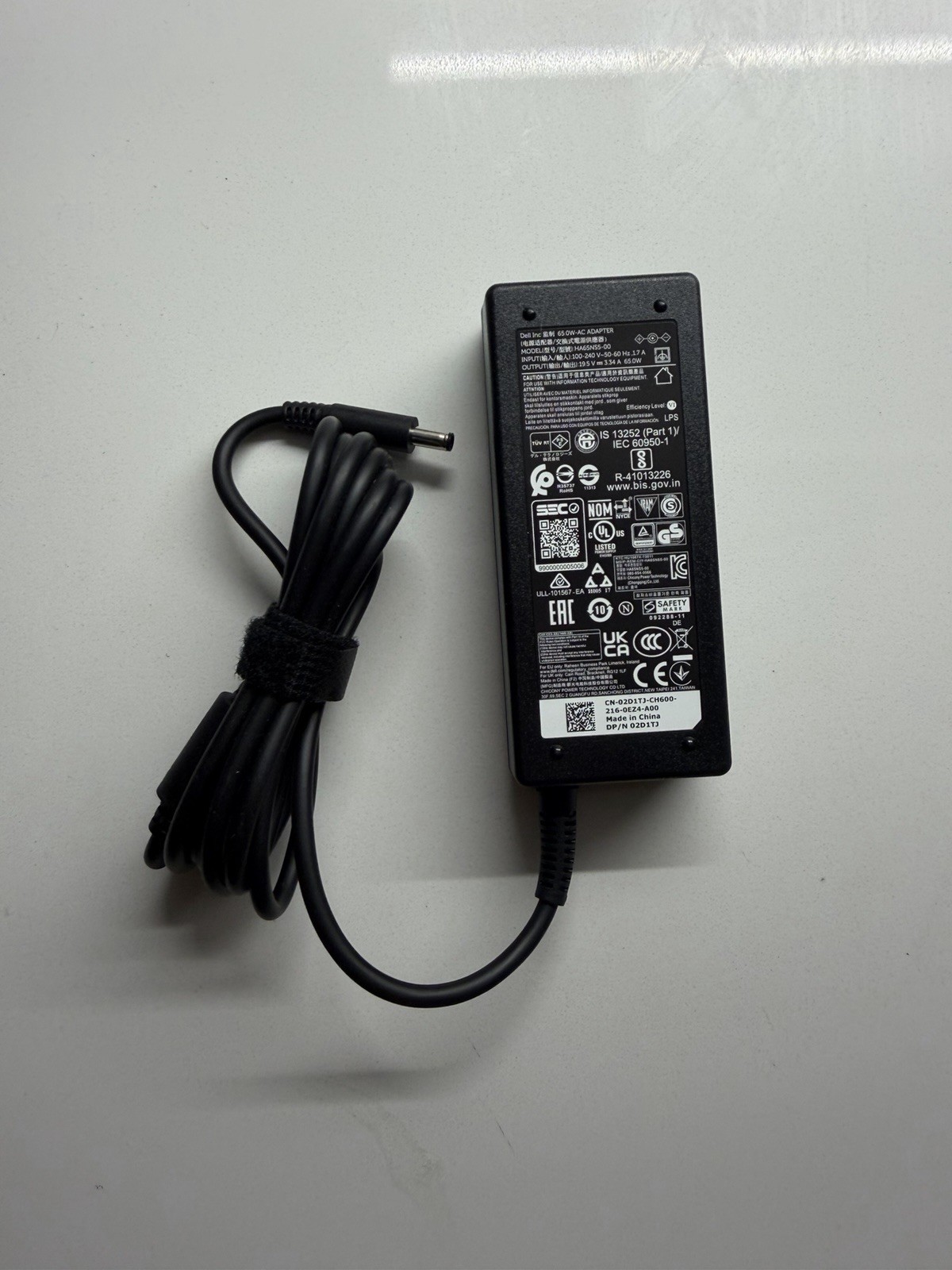 Lot of 10 Dell HA65NS5-00 65W AC Adapters 02D1TJ OEM Chargers
