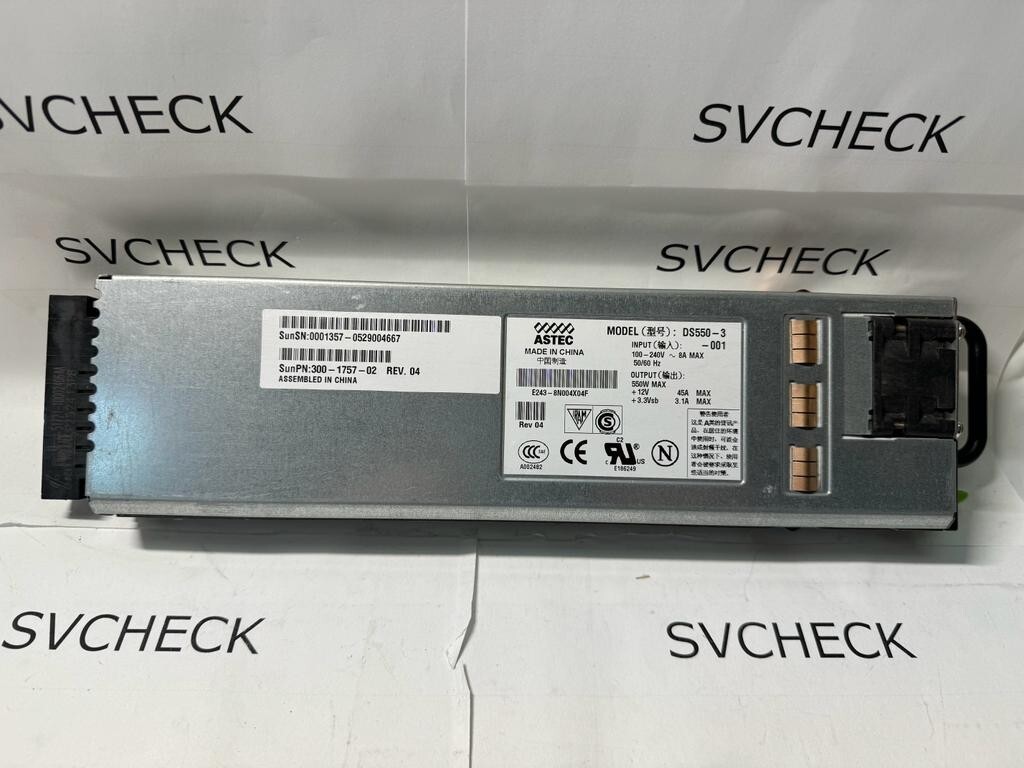 Sun 300-1757-02 ASTEC DS550-3-001 Server Power Supply 550W