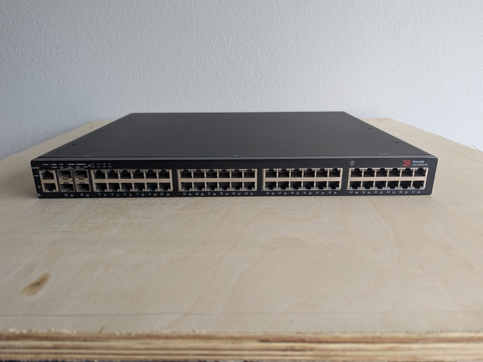 Brocade ICX 6450-48 48-Port GbE 4x10GbE SFP+ Network Switch Tested