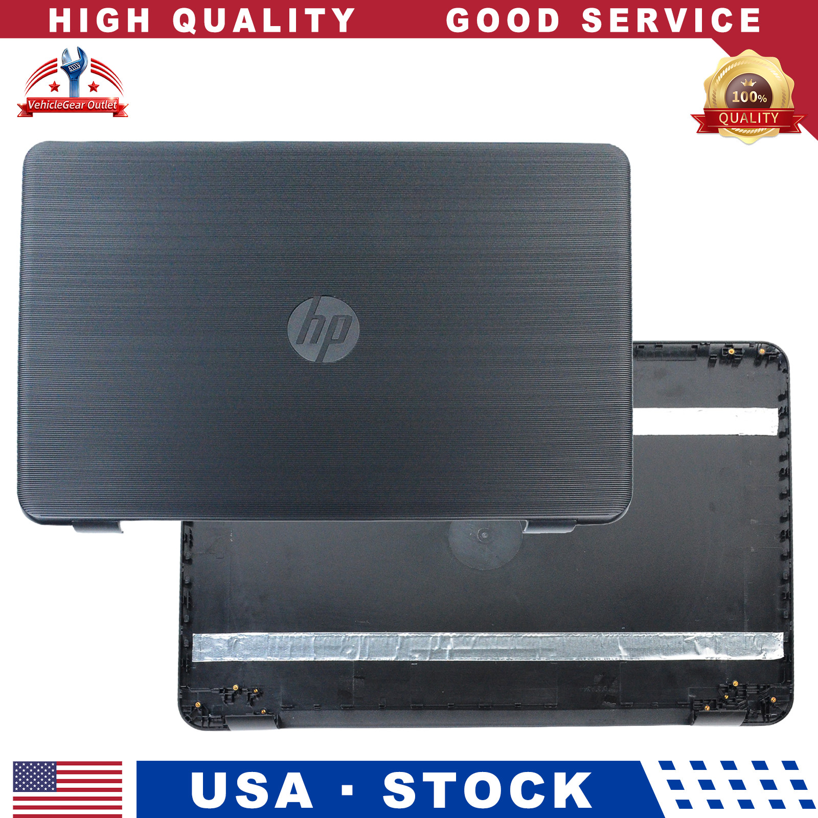 New Black LCD Rear Cover 46008C0C000150 for HP 17-X 17-Y 856591-001 856585-001