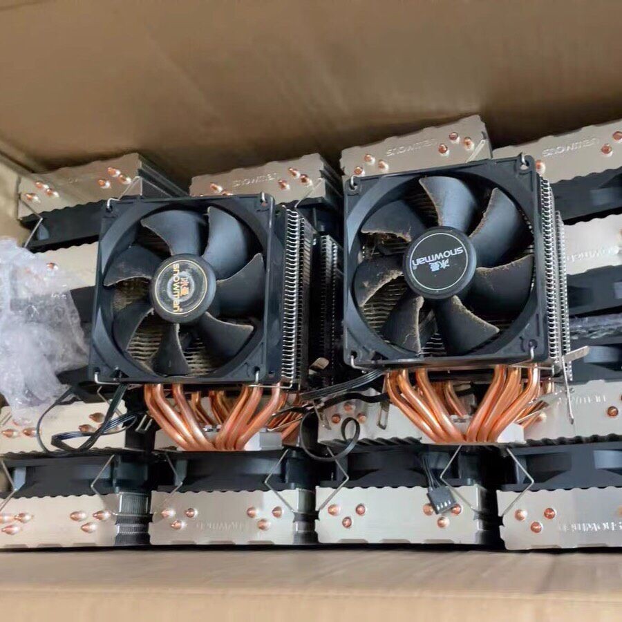 Bingman Dual-Tower CPU Cooler, 6 Heatpipe Design with 9cm Cooling Fan
