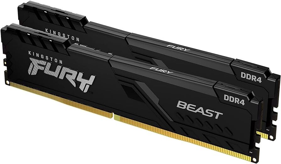 Kingston HyperX Fury 16GB (8GBx2) DDR4 2400MHz RAM (HX424C15FB3/8)