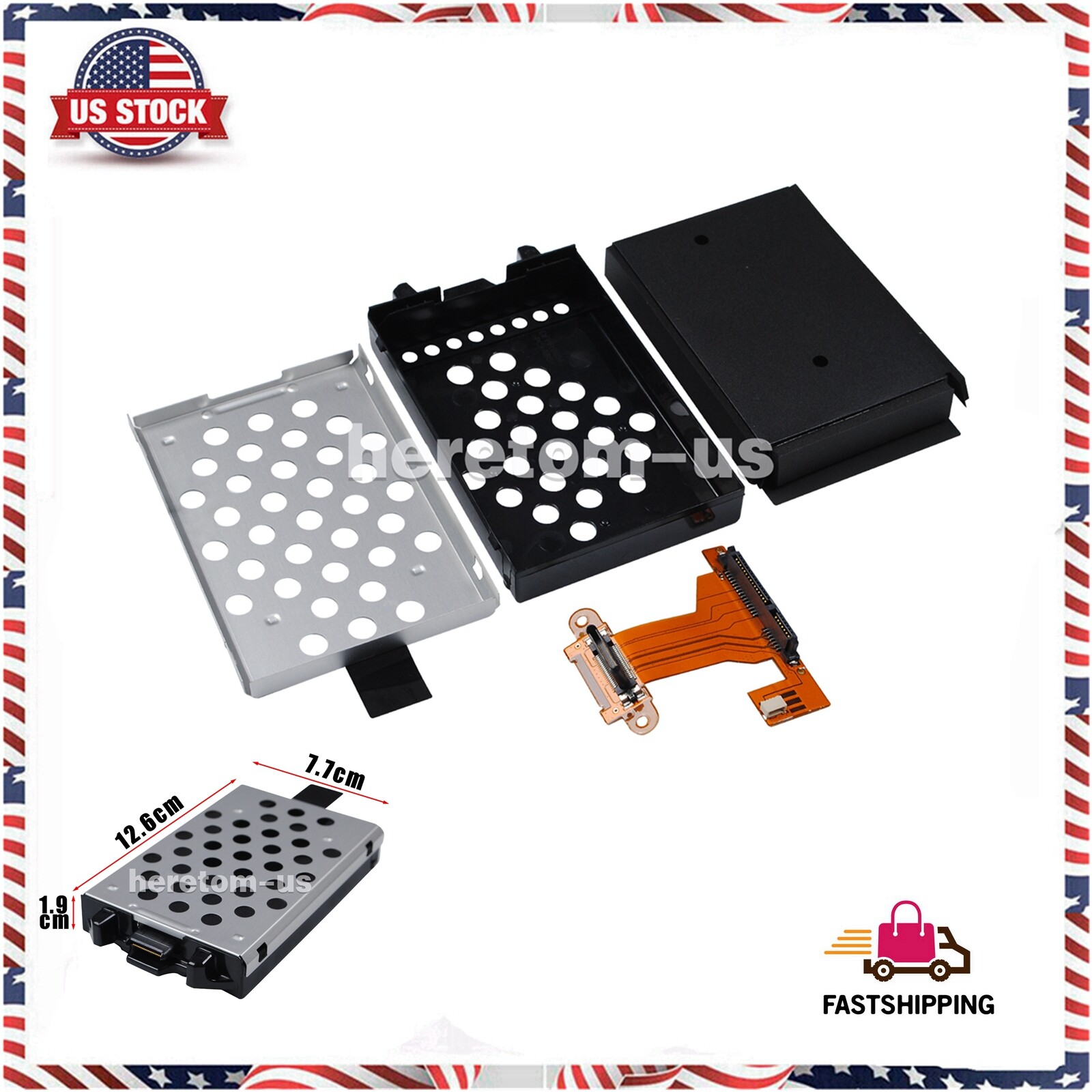 Hard Drive Disk Caddy + HDD Connector for Panasonic ToughBook CF-19 US Fast