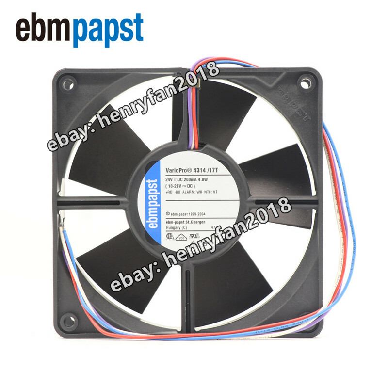 4314/17T DC Axial Fan 24V 4.8W 120*120*32MM EBM Cabinet Cooling Fan New