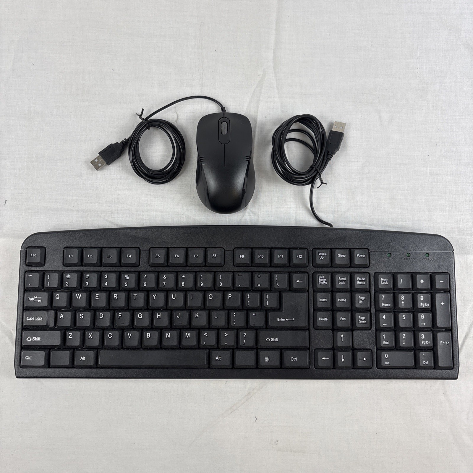 Imicro Keyboard And Mouse Black Wired USB KB-BL919EB And MO-1008BU Bundle Tested