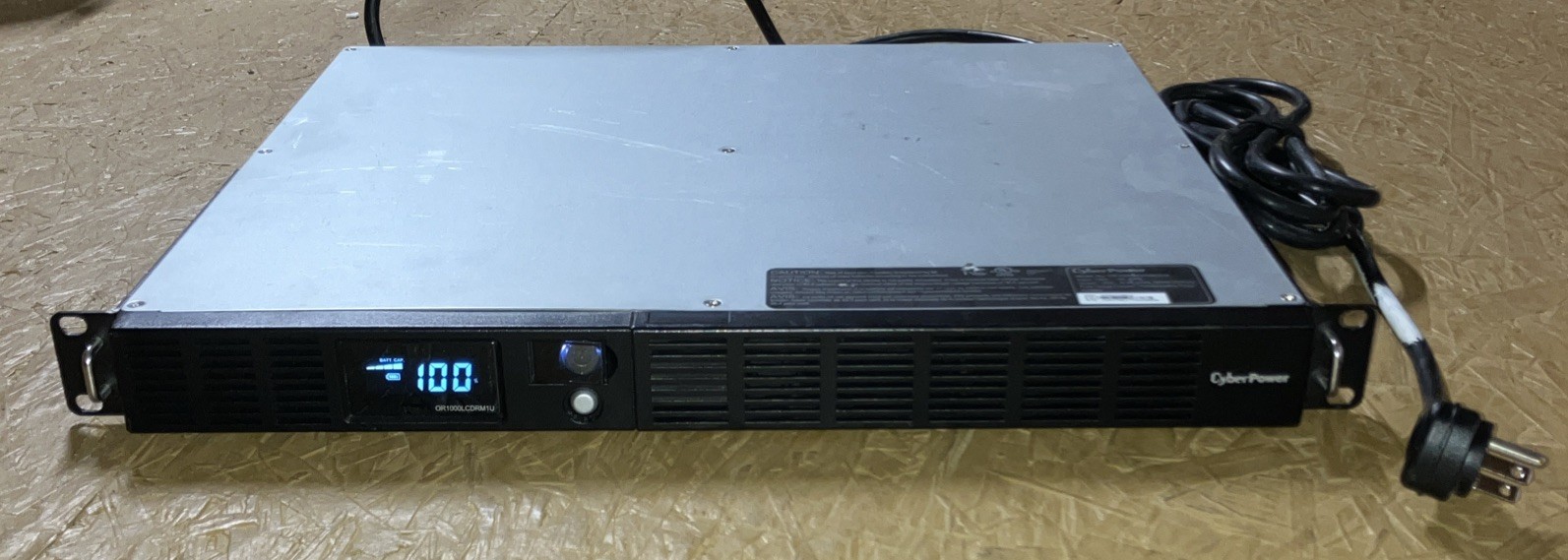 CyberPower OR1000LCDRM1U 1000VA 600W 1U Rackmount LCD UPS Battery Backup TESTED