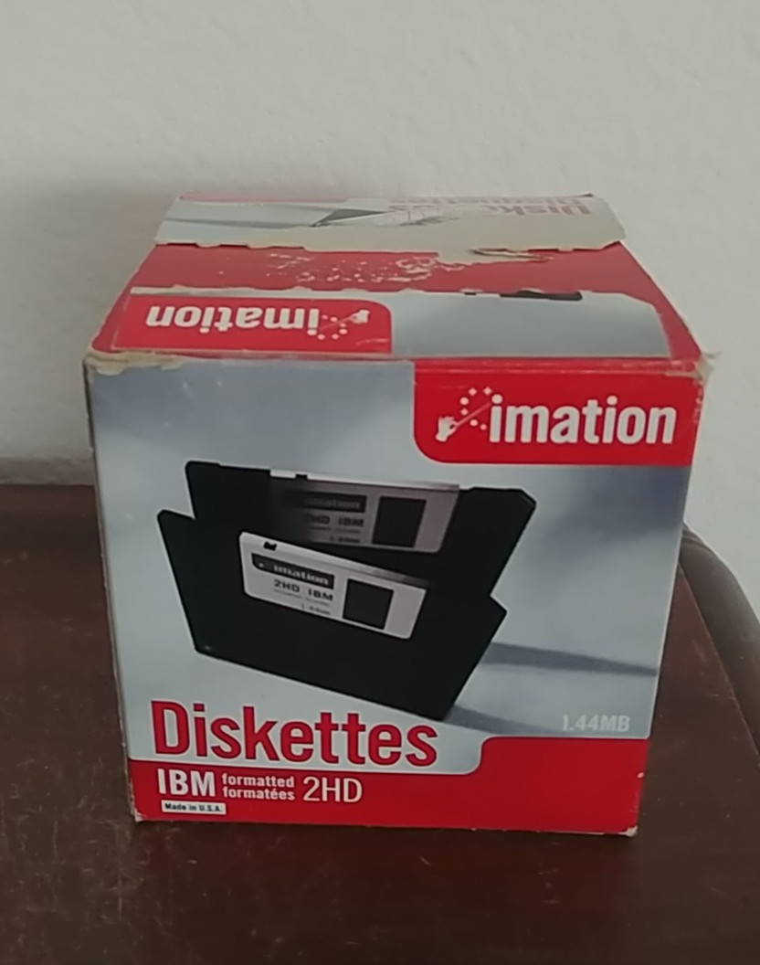 Imation Diskettes - 27 -  2HD 3.5"  1.44MB  IBM Formatted - Open Box