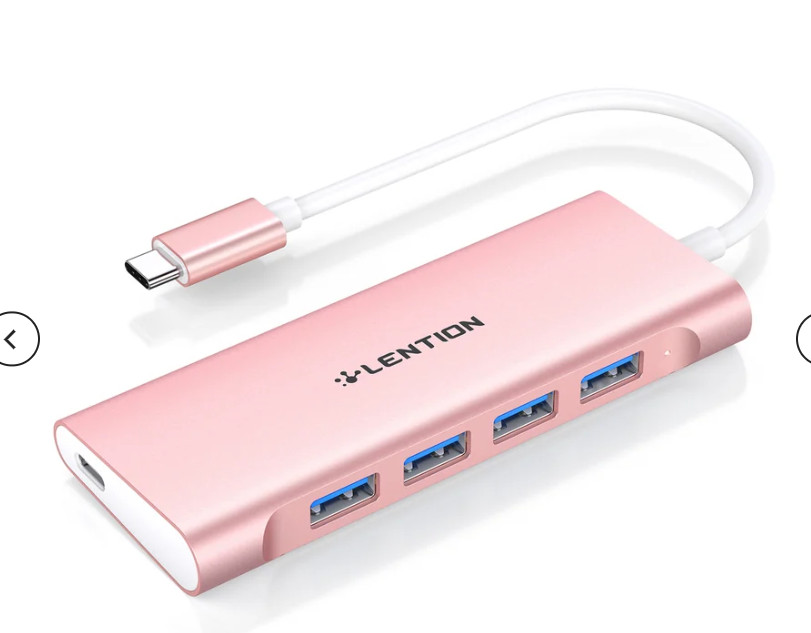 USB-C Hub with 4 USB 3.0 & 60W PD Charging Adapter(CB-C31)