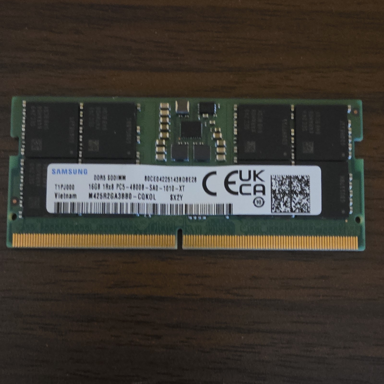 Samsung 1x16GB PC5-44800 DDR5 5600 MHz SODIMM Laptop Memory RAM M425R2GA3PB0-CWM