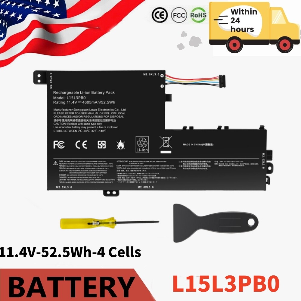L15L3PB0 L15M3PB0 BATTERY FOR LENOVO Flex 5 1570 IdeaPad 320S-15ABR 520S-14IKB
