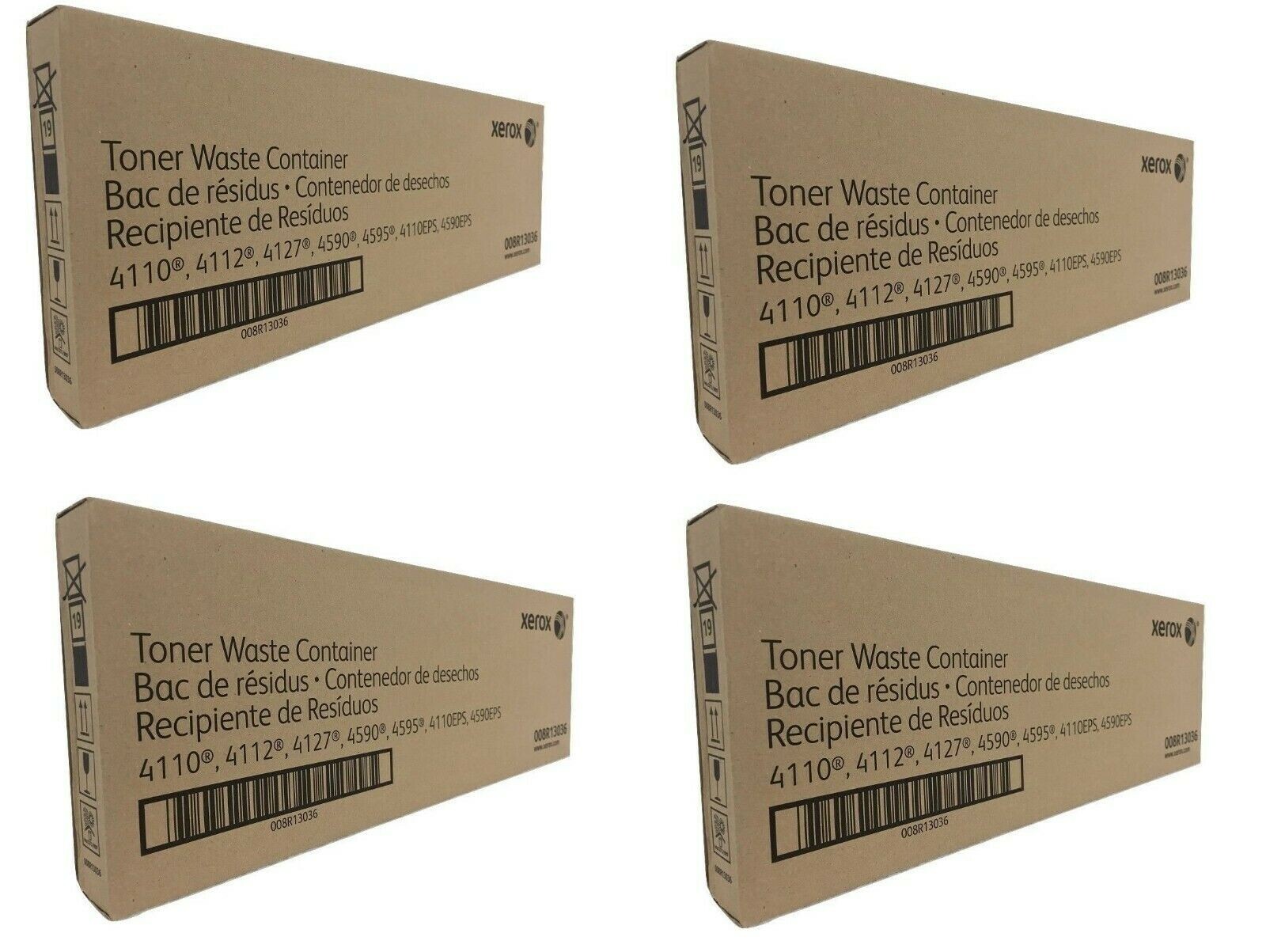 New 4 Genuine XEROX 008R13036 Toner Waste Container for 4110 4127 4590 D95 D110