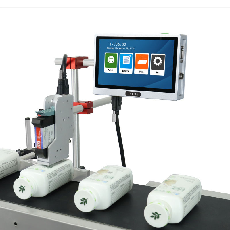 12.7mm Online Coding Printer without Conveyor Date Text QR Barcode
