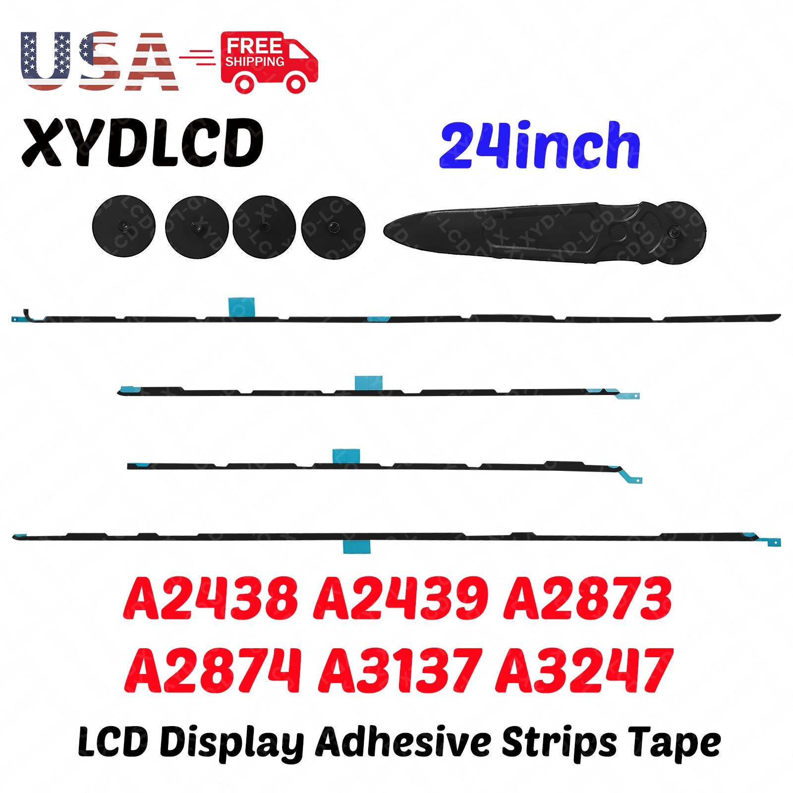 New LCD Display Adhesive With Opening Tool Kit for iMac 24" M1 2021 A2438 A2439
