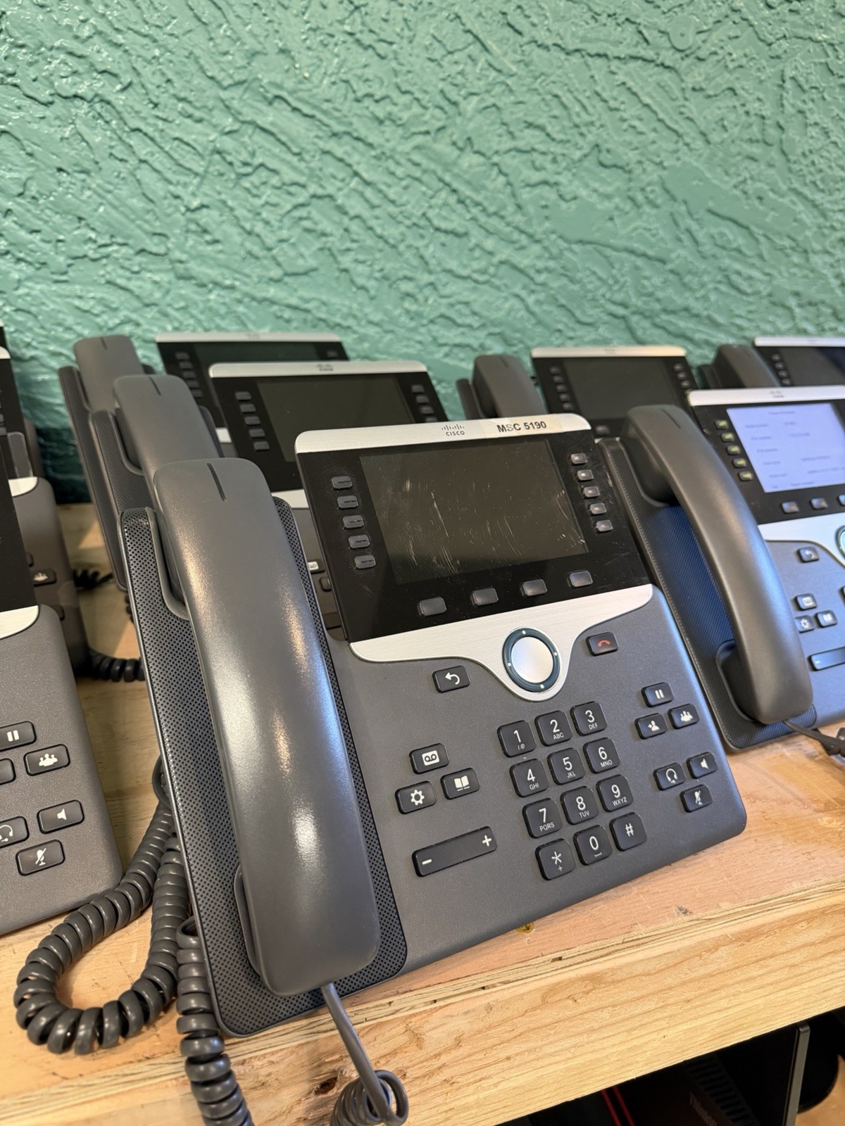 LOT of 10 Cisco CP-8811 CP-8811-K9 IP Office Phone w Cord Handset CP8851 CP-8851