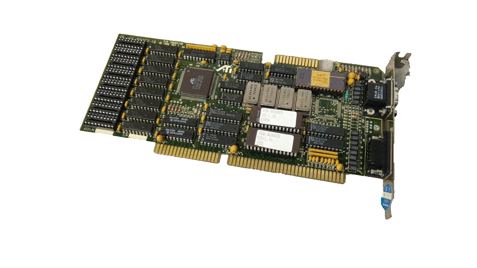 Vintage VGA Wonder-16 109004100 Video Card 16-bit ISA