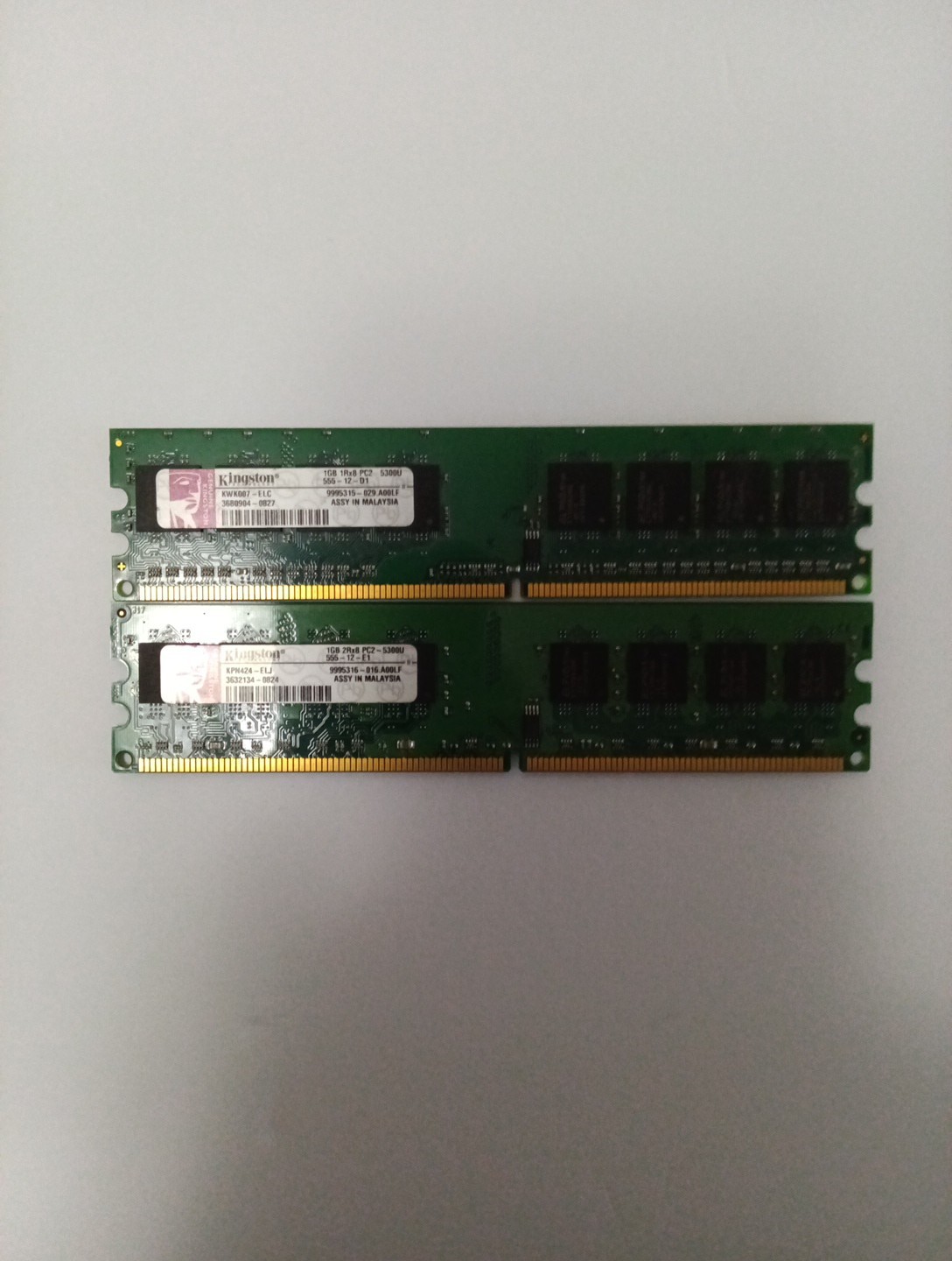 Vintage DDR2 RAM Lot 4GB Total 4x 1GB Desktop Memory Samsung Kingston Hynix