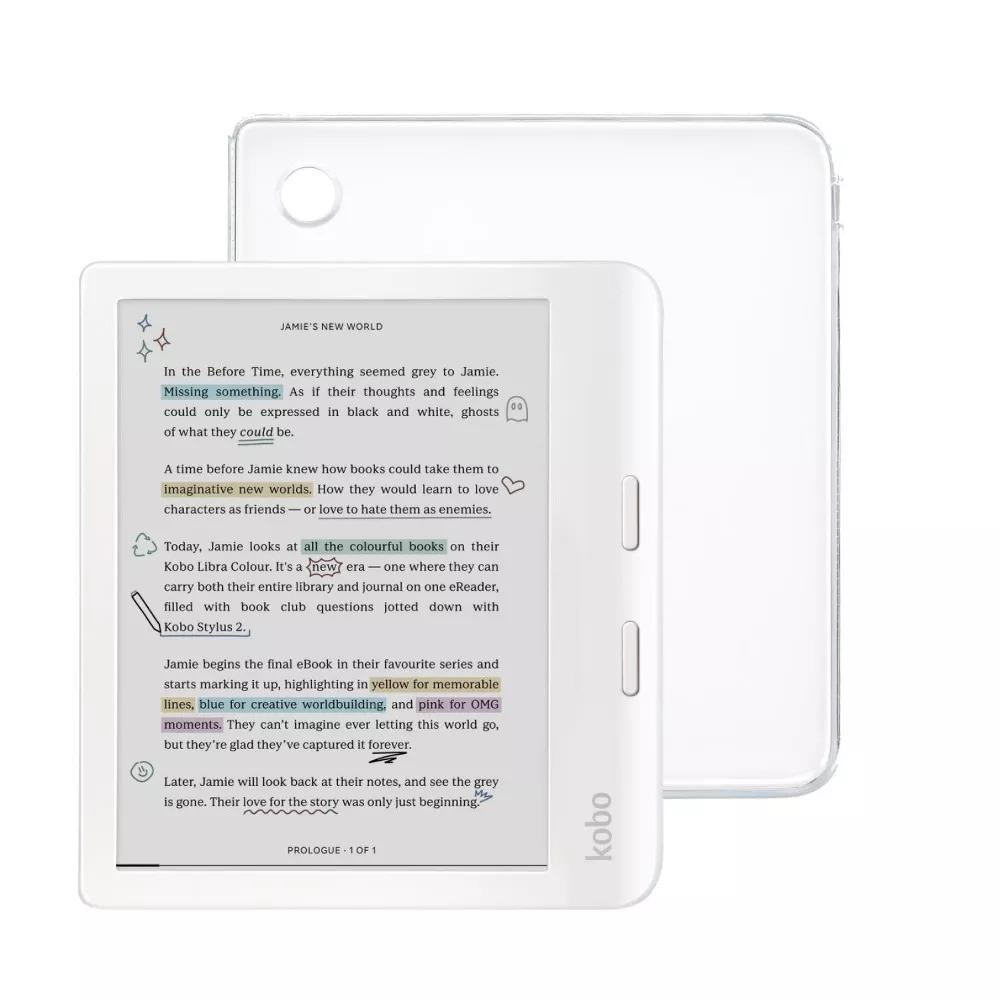 Kobo Libra Colour N428 White 7 Inch Kaleido 3 E Ink eReader Waterproof Excellent