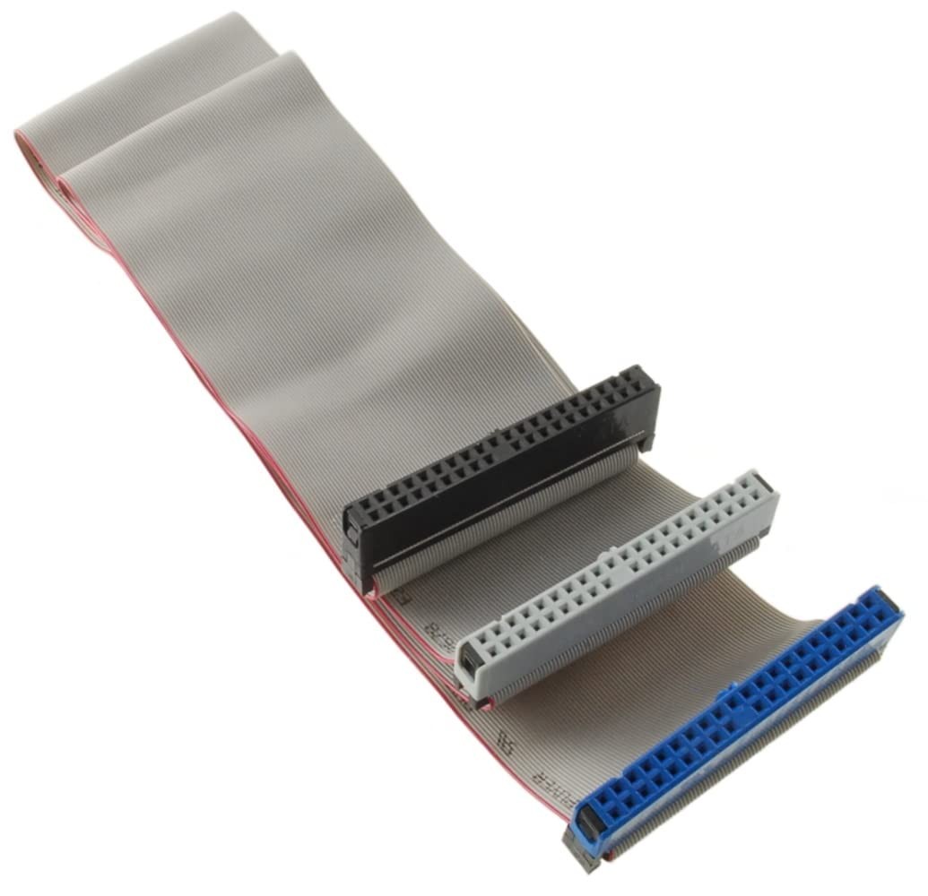 24" 40-Pin 80-Wire Ultra ATA 2-Drive Ribbon Cable, 332781, Model:, Electronic