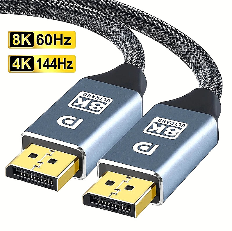 Display Port to Displayport Cable DP Male to DP Male Cord w/ Latches 3ft/5ft/6ft