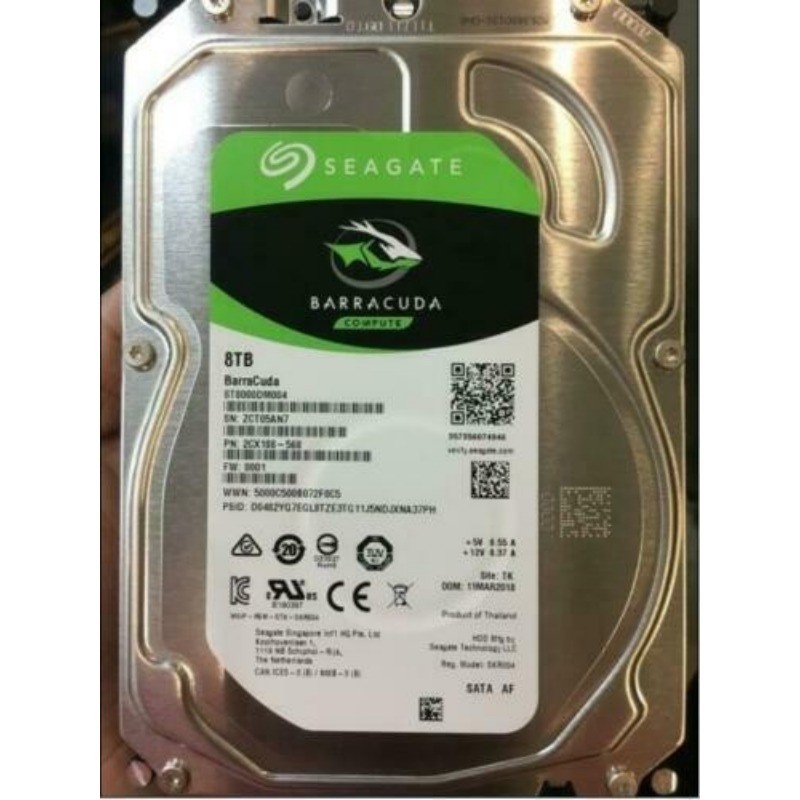 ST8000DM004 Seagate Barracuda 8TB SATA 6Gb/s 3.5 inch Internal HDD Hard Drive