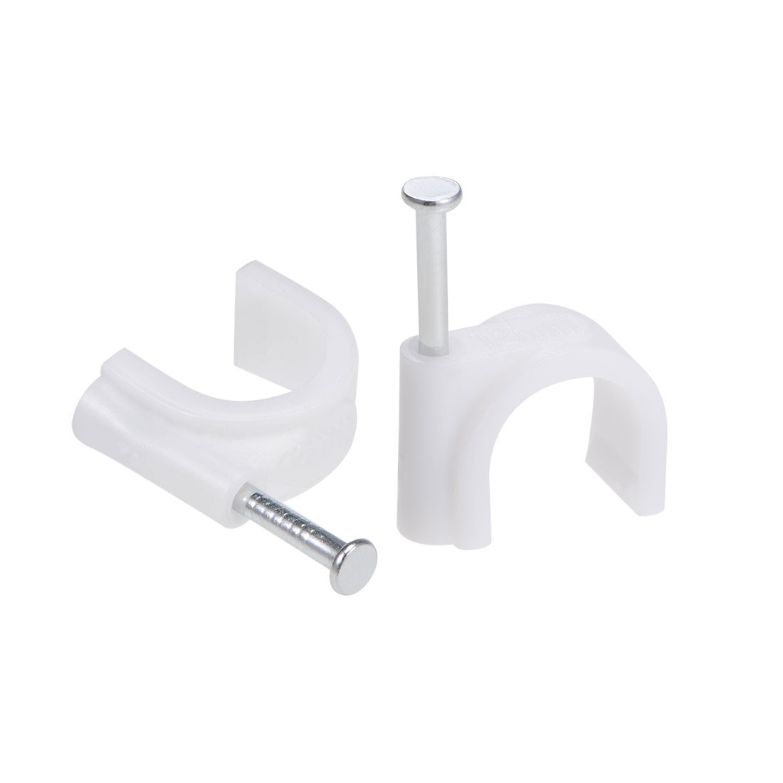 12mm Cable Wire Clips Nail-In Wire Nail Clamps Cord Organizer Tie Holder 100pcs