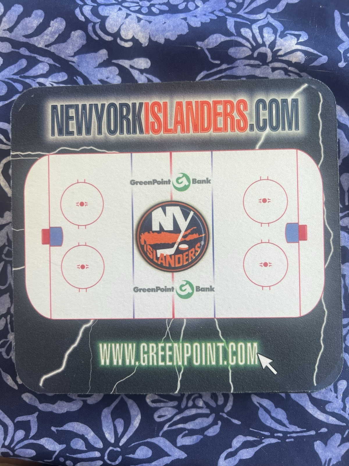 NEW YORK ISLANDERS MOUSEPAD MOUSE PAD STADIUM GIVEAWAY NHL