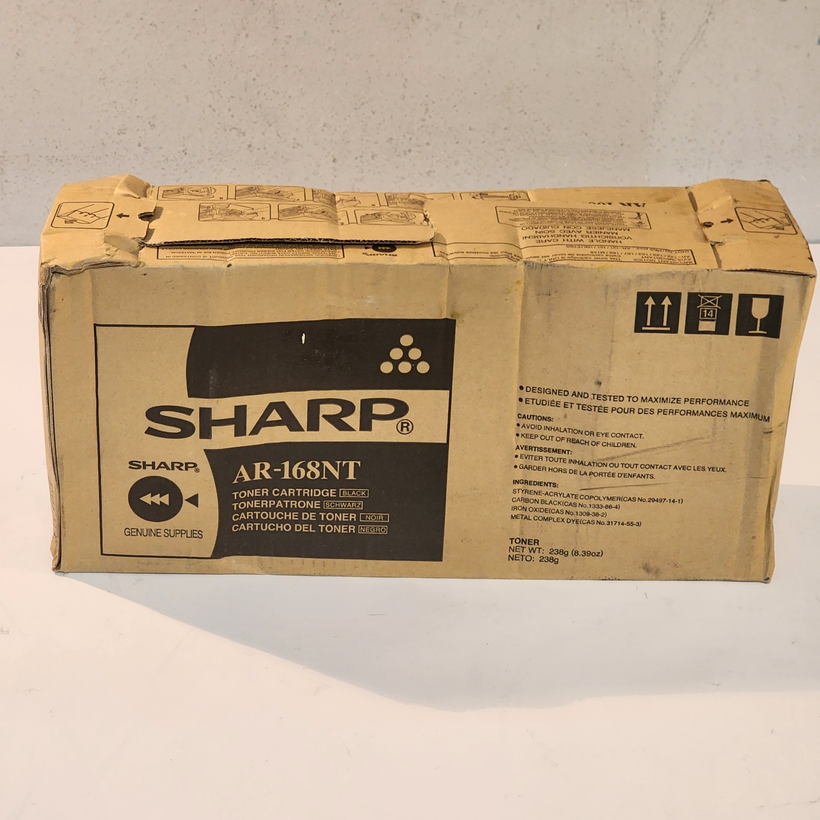 Sharp AR-168NT Black Toner Cartridge for Sharp AR-152 Series Genuine New Sealed