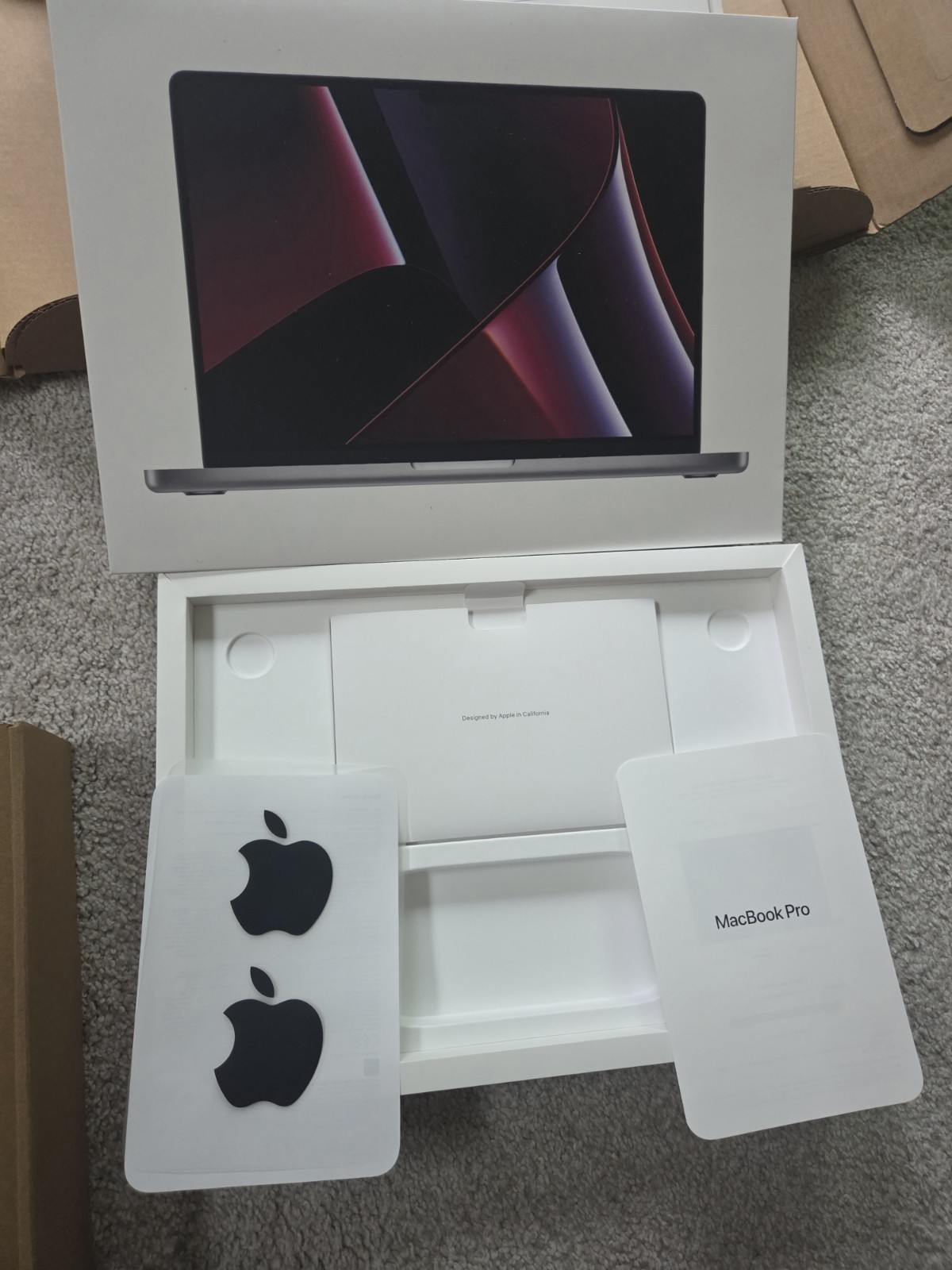 Original Apple MacBook Pro 14" A2779 Box 16GB 512GB w/ Inserts & Shipping Box