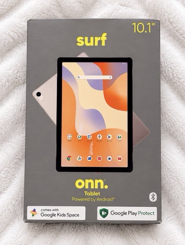 onn. 10.1" Surf Tablet 32GB 3GB RAM [2024 Model] Android 14 - Vanilla - New