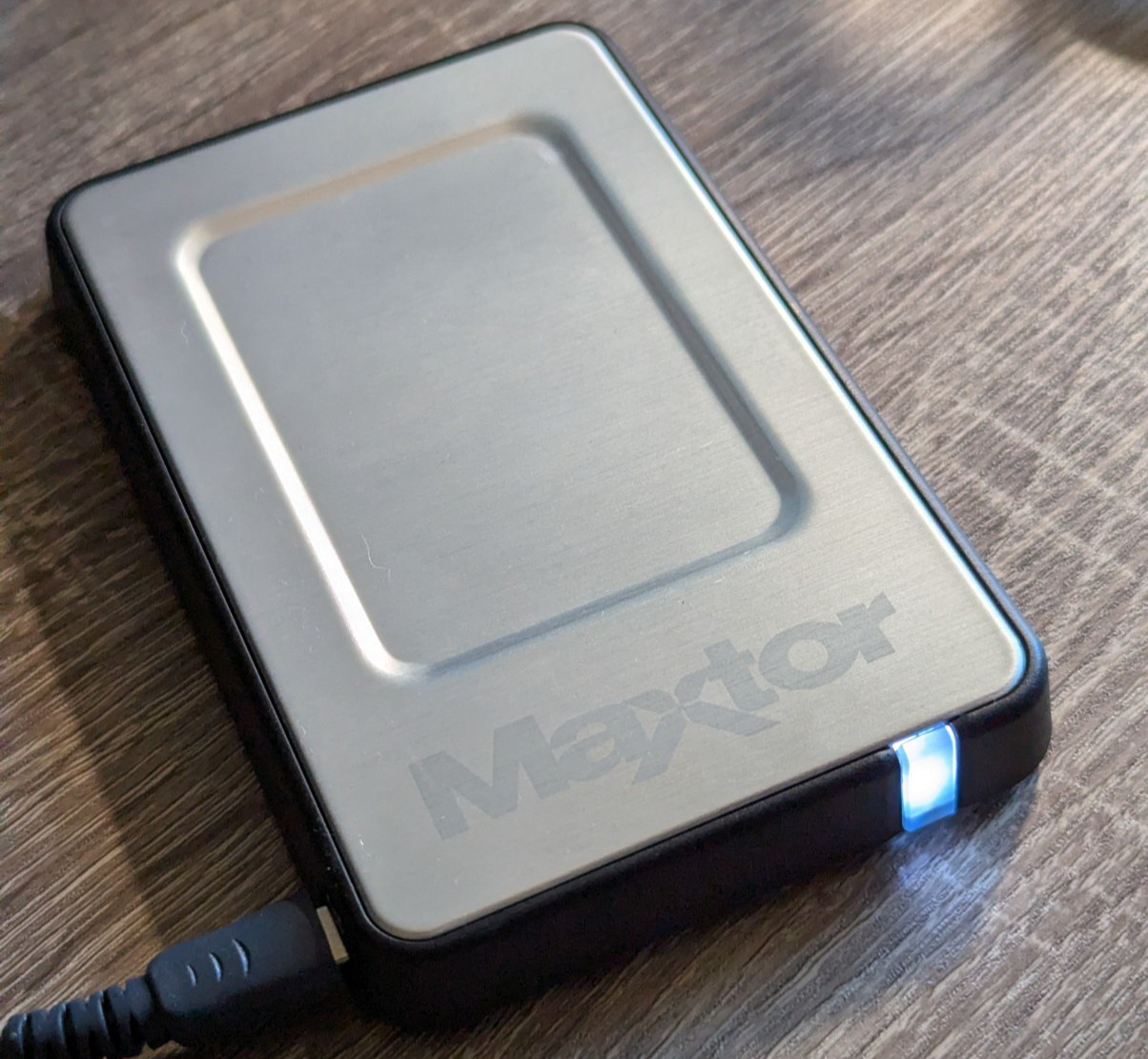 Maxtor OneTouch 4 Mini 80GB Portable External Hard Drive APFS Tested