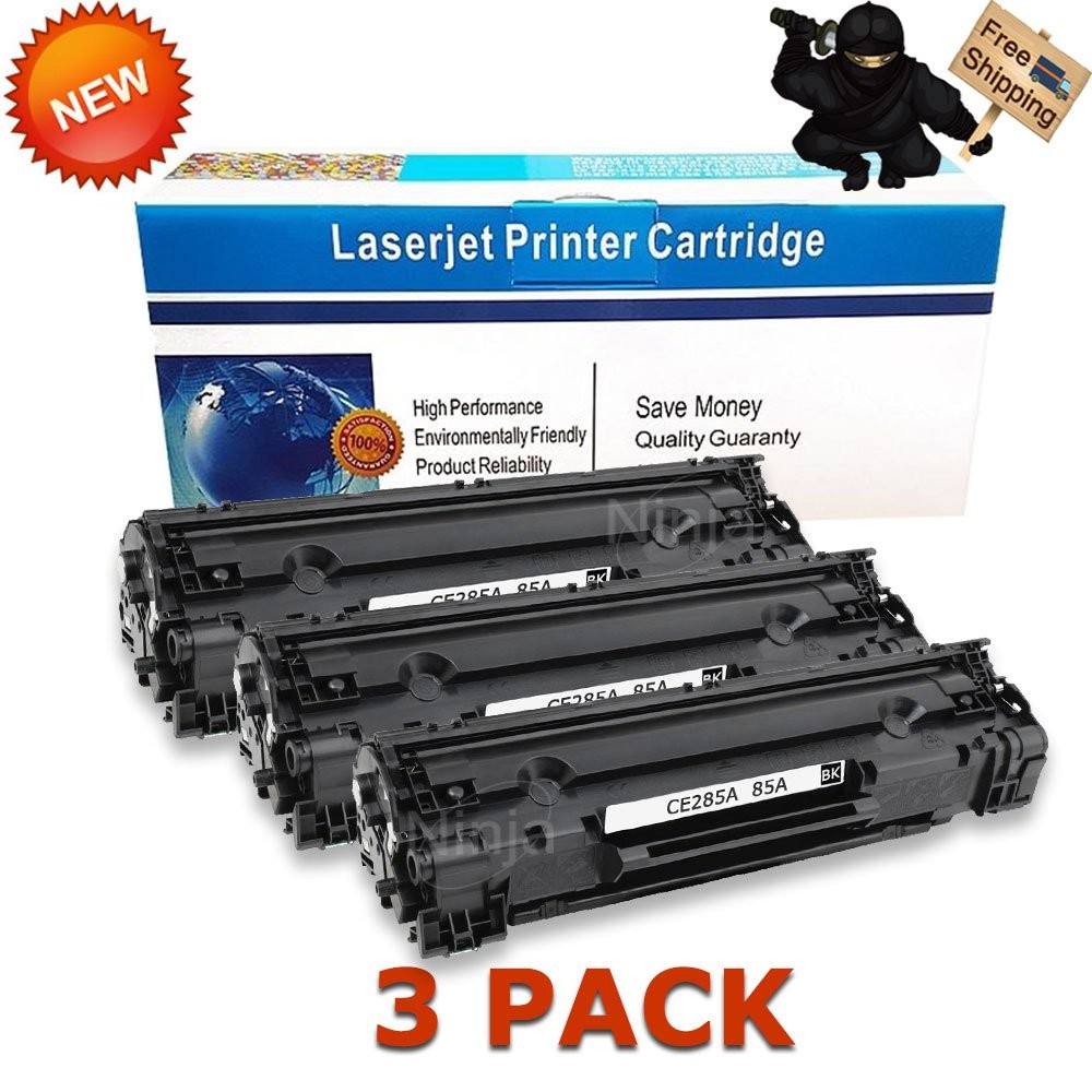 3PK CE285A 85A Toner Cartridge for HP P1102w P1102 M1212nf M1217nfw